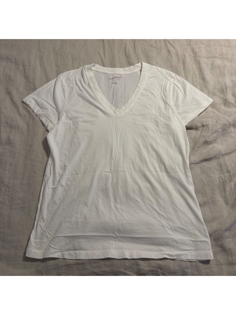 white v-neck t-shirt